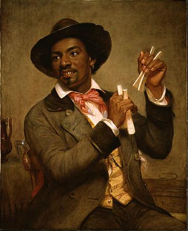 William Sidney Mount The Bone Player oil painting image